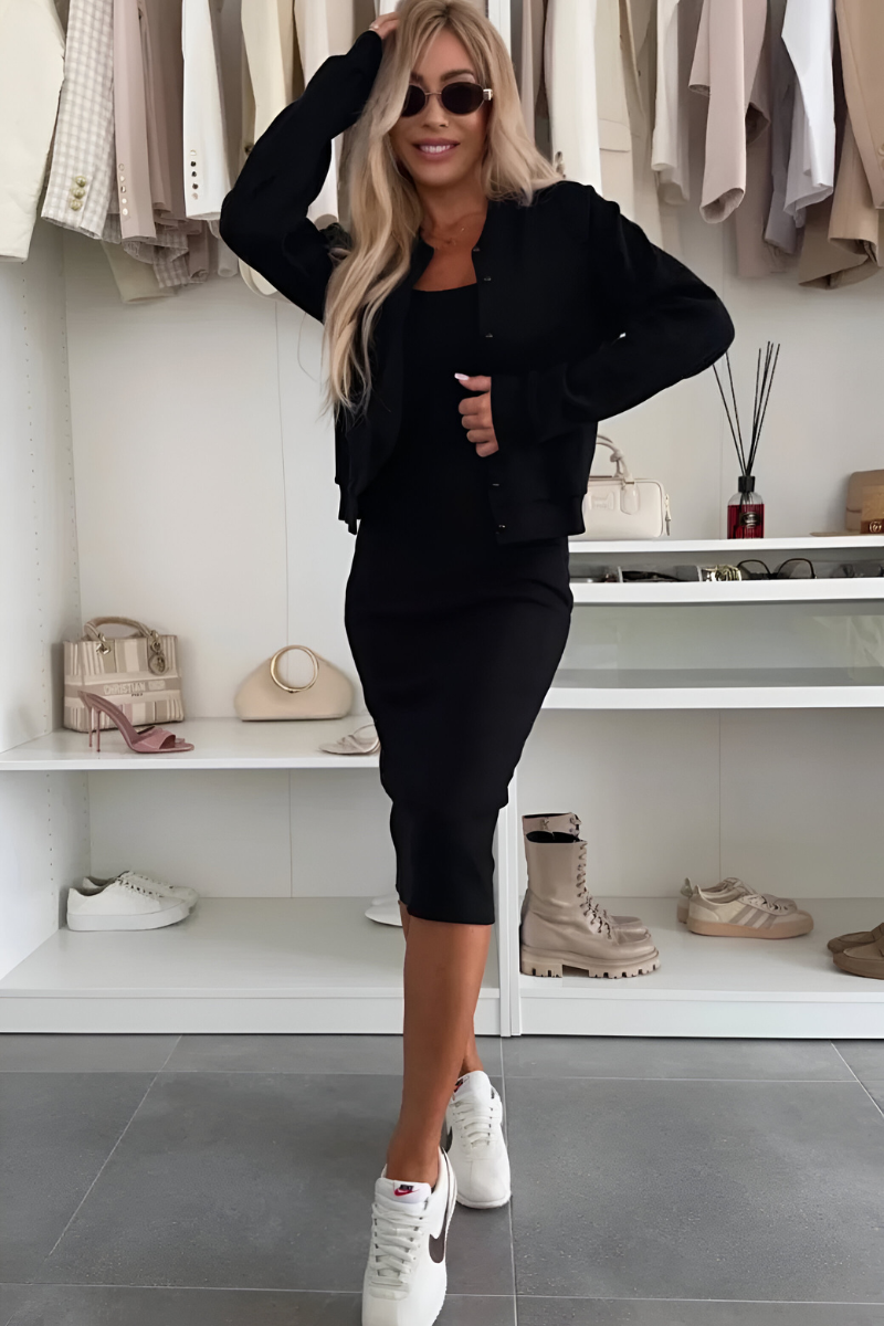 Manon™ | Komfortabel midikjole og vest