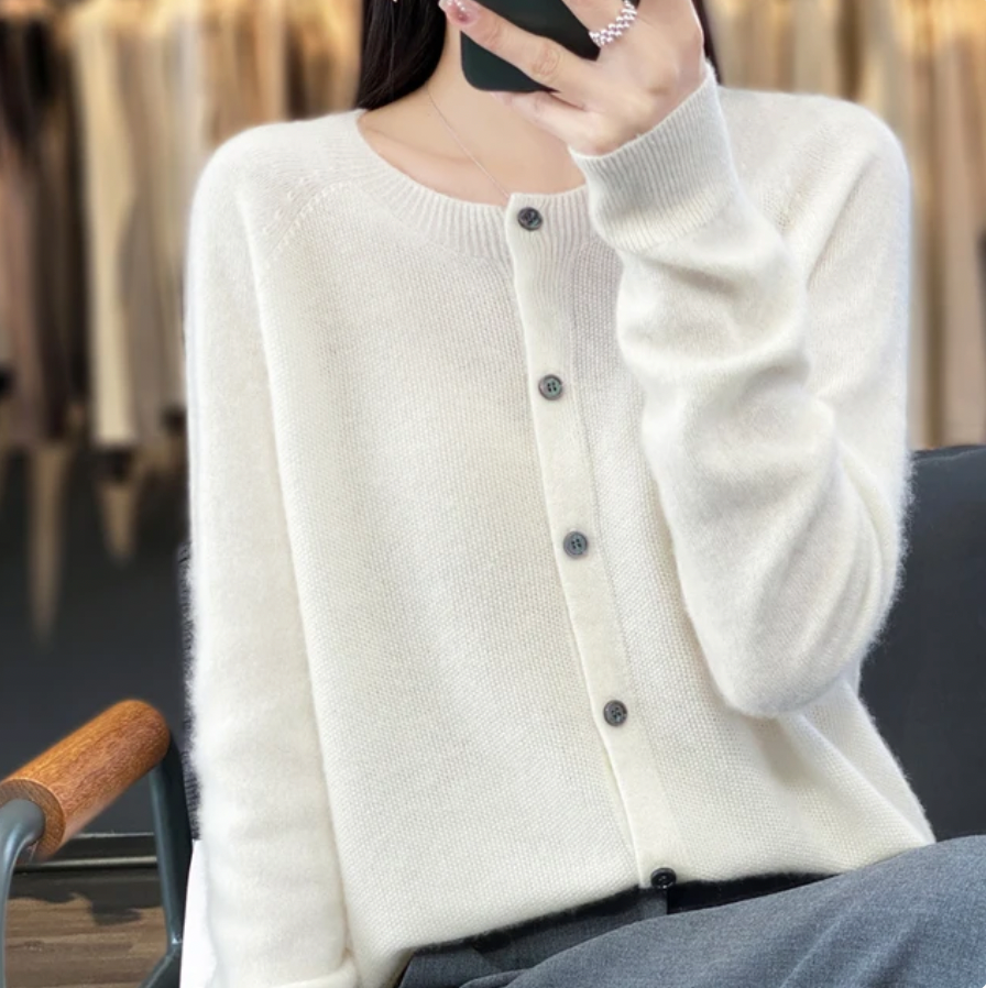 Agnes™ | Superkomfortabel Ullcardigan