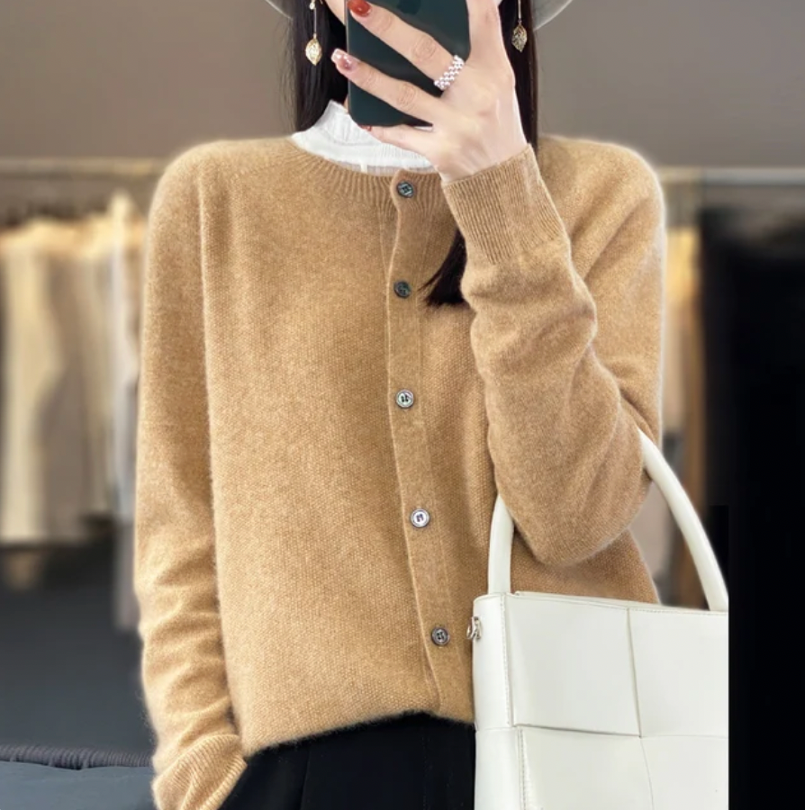Agnes™ | Superkomfortabel Ullcardigan