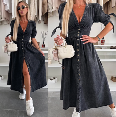 Ivanka | Lys denimkjole