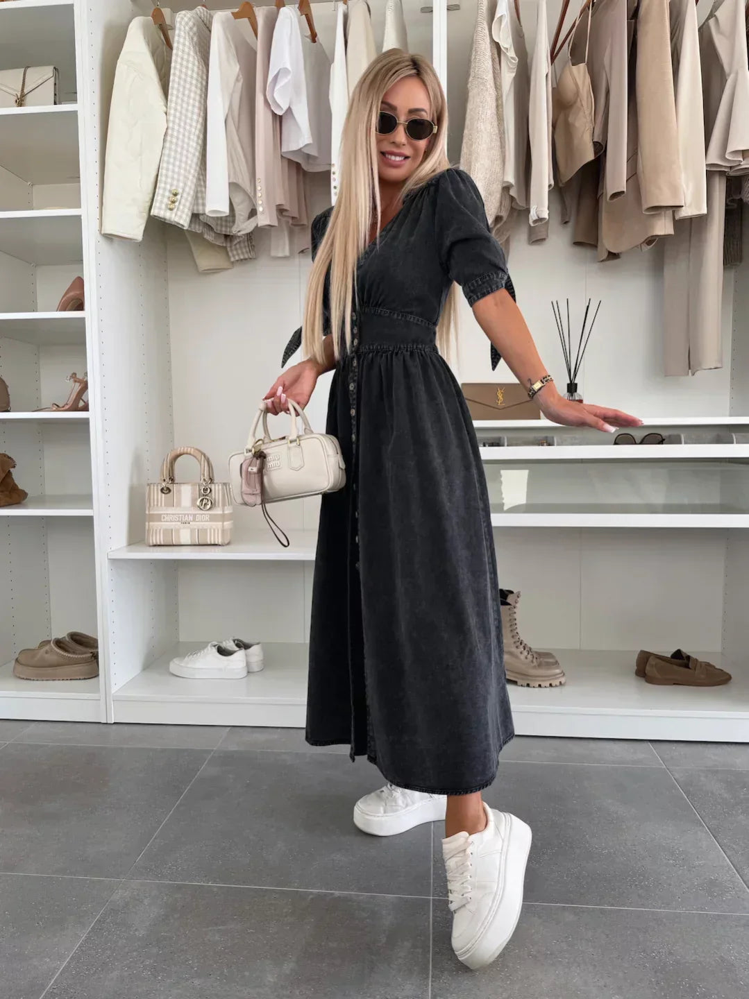 Ivanka | Lys denimkjole