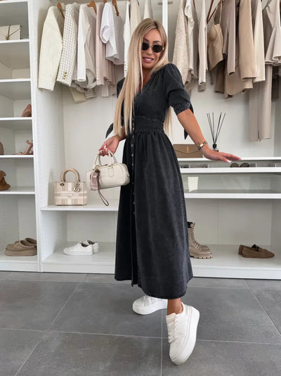 Ivanka | Lys denimkjole