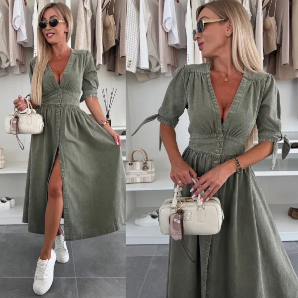Ivanka | Lys denimkjole